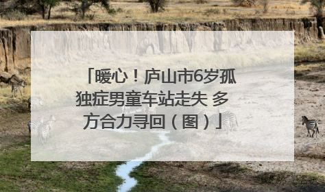 暖心！庐山市6岁孤独症男童车站走失 多方合力寻回（图）