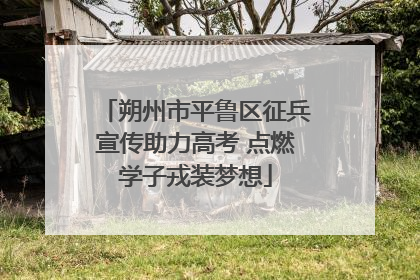 朔州市平鲁区征兵宣传助力高考 点燃学子戎装梦想