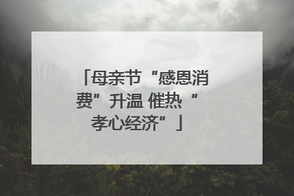 母亲节“感恩消费”升温 催热“孝心经济”