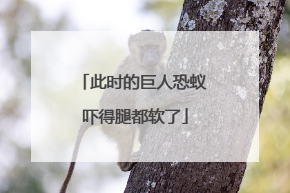 此时的巨人恐蚁吓得腿都软了