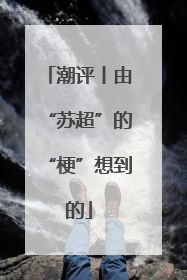 潮评丨由“苏超”的“梗”想到的