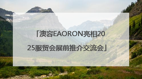 澳容EAORON亮相2025服贸会展前推介交流会