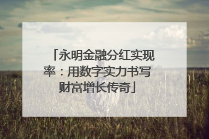 永明金融分红实现率：用数字实力书写财富增长传奇