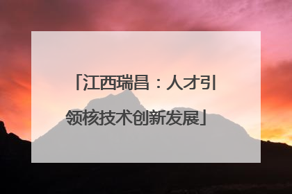 江西瑞昌：人才引领核技术创新发展