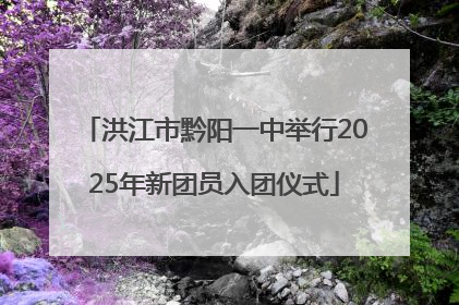 洪江市黔阳一中举行2025年新团员入团仪式
