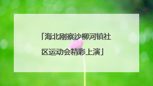 海北刚察沙柳河镇社区运动会精彩上演