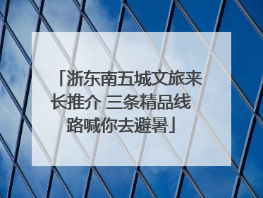 浙东南五城文旅来长推介 三条精品线路喊你去避暑