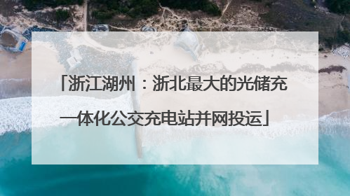 浙江湖州：浙北最大的光储充一体化公交充电站并网投运