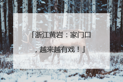 浙江黄岩：家门口，越来越有戏！