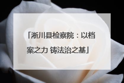 淅川县检察院：以档案之力 铸法治之基