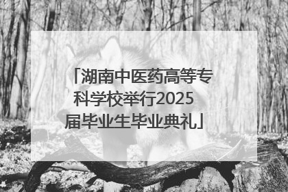 湖南中医药高等专科学校举行2025届毕业生毕业典礼
