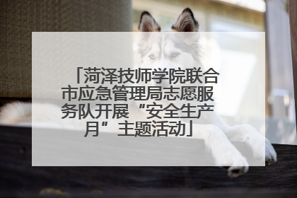 菏泽技师学院联合市应急管理局志愿服务队开展“安全生产月”主题活动