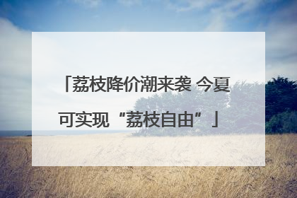 荔枝降价潮来袭 今夏可实现“荔枝自由”