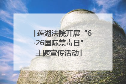 莲湖法院开展“6·26国际禁毒日”主题宣传活动