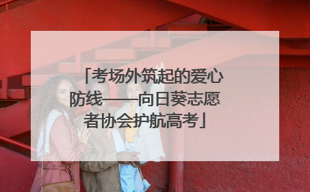 考场外筑起的爱心防线——向日葵志愿者协会护航高考