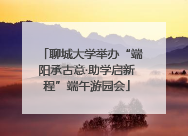 聊城大学举办“端阳承古意·助学启新程”端午游园会