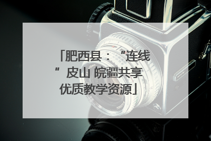 肥西县：“连线”皮山 皖疆共享优质教学资源