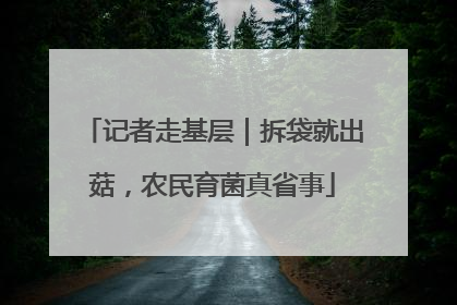 记者走基层｜拆袋就出菇，农民育菌真省事