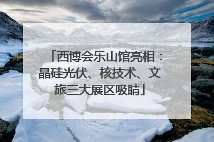 西博会乐山馆亮相：晶硅光伏、核技术、文旅三大展区吸睛