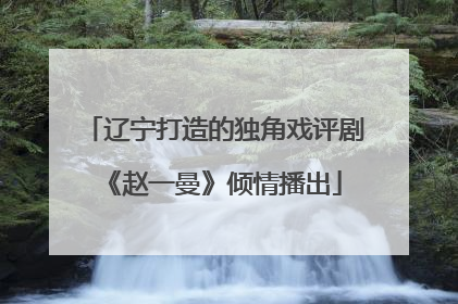 辽宁打造的独角戏评剧《赵一曼》倾情播出