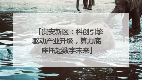 贵安新区：科创引擎驱动产业升级，算力底座托起数字未来