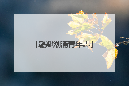 赣鄱潮涌青年志