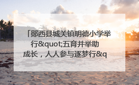 郧西县城关镇明德小学举行"五育并举助成长，人人参与逐梦行"庆六一活动
