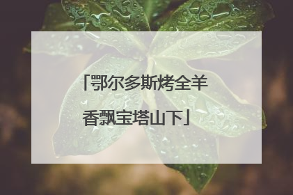 鄂尔多斯烤全羊香飘宝塔山下