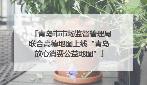 青岛市市场监督管理局联合高德地图上线“青岛放心消费公益地图”