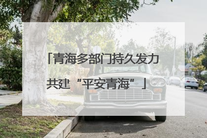 青海多部门持久发力共建“平安青海”