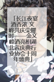 长江夜宴酒香浓 文峰共庆荣耀时——金文峰酒亮相湖北省庆典行业协会十周年盛典