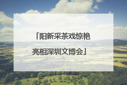 阳新采茶戏惊艳亮相深圳文博会