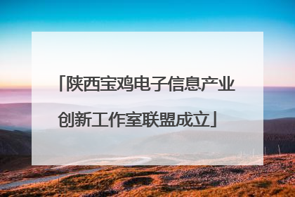 陕西宝鸡电子信息产业创新工作室联盟成立