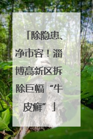 除隐患、净市容！淄博高新区拆除巨幅“牛皮癣”