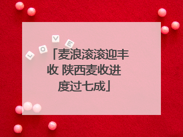 麦浪滚滚迎丰收 陕西麦收进度过七成