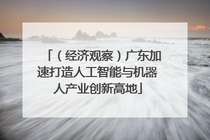 （经济观察）广东加速打造人工智能与机器人产业创新高地