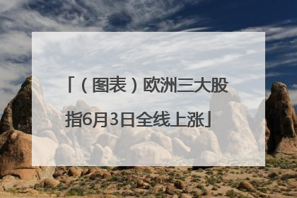 （图表）欧洲三大股指6月3日全线上涨