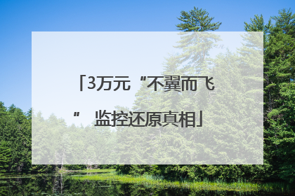 3万元“不翼而飞” 监控还原真相