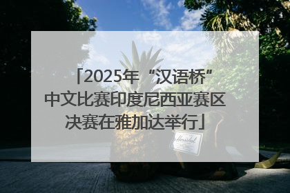 2025年“汉语桥”中文比赛印度尼西亚赛区决赛在雅加达举行