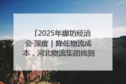 2025年廊坊经洽会·深度｜降低物流成本，河北物流集团找到一把“金钥匙”
