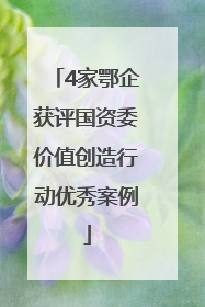 4家鄂企获评国资委价值创造行动优秀案例