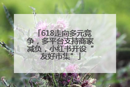 618走向多元竞争，多平台支持商家减负，小红书开设“友好市集”