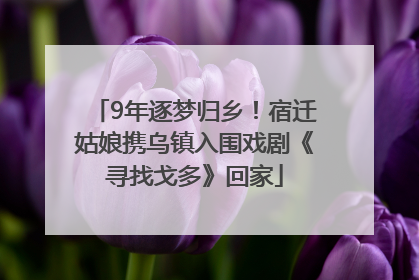 9年逐梦归乡！宿迁姑娘携乌镇入围戏剧《寻找戈多》回家